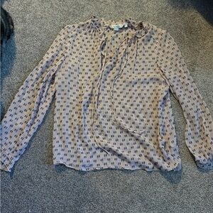 Women's Boden Patterned Blouse - Pink and Black